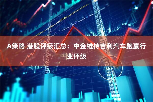 A策略 港股评级汇总：中金维持吉利汽车跑赢行业评级